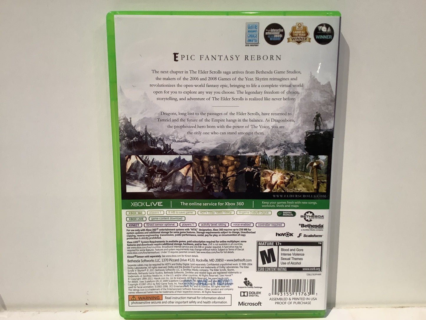 Elder Scrolls V: Skyrim - Xbox 360