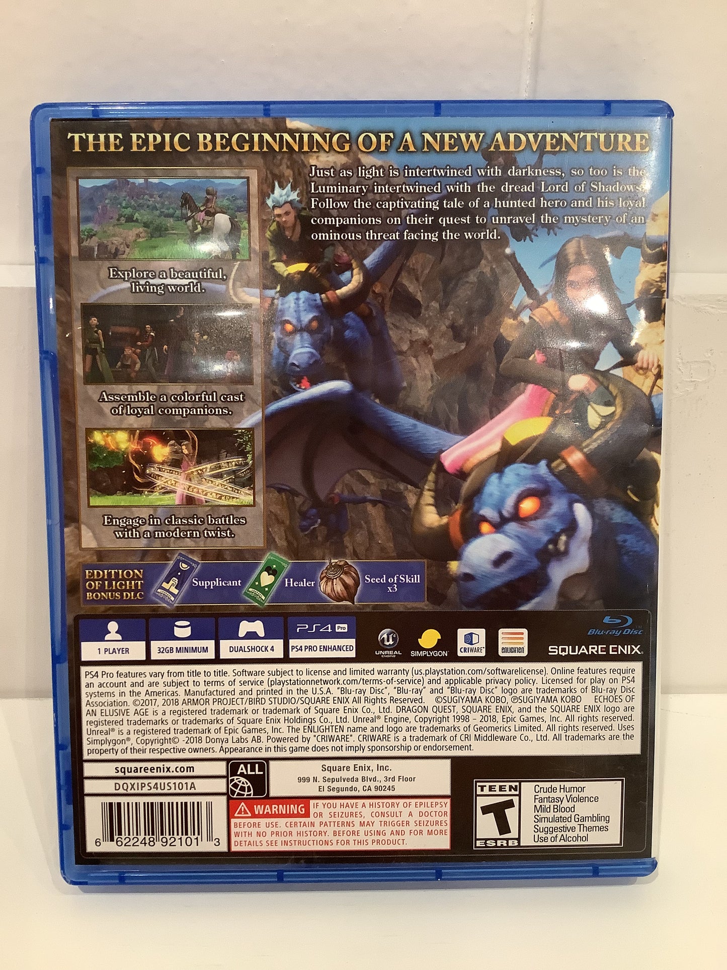 Dragon Quest XI: Echoes of an Elusive Age - Playstation 4