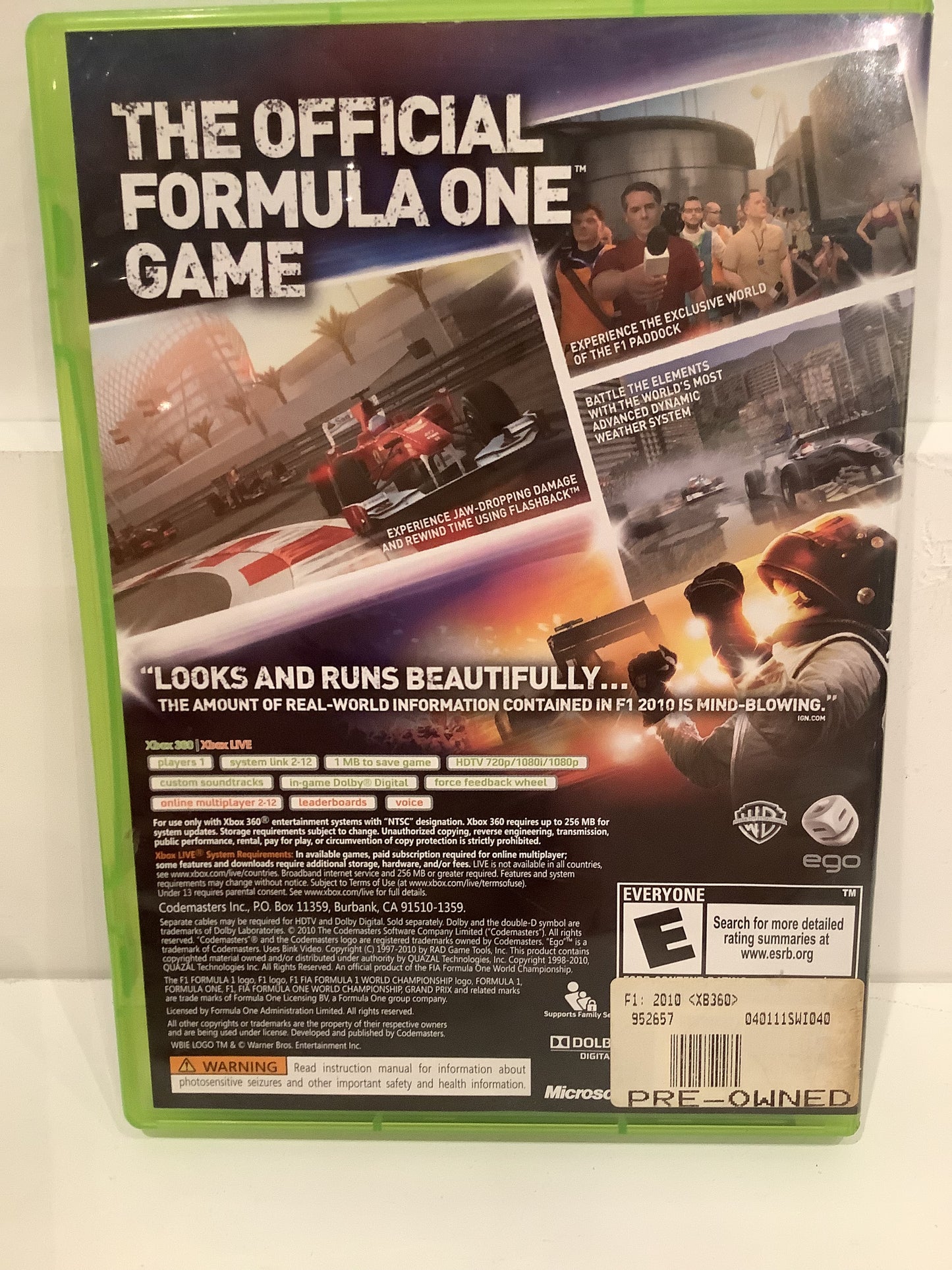 F1 2010 - Xbox 360