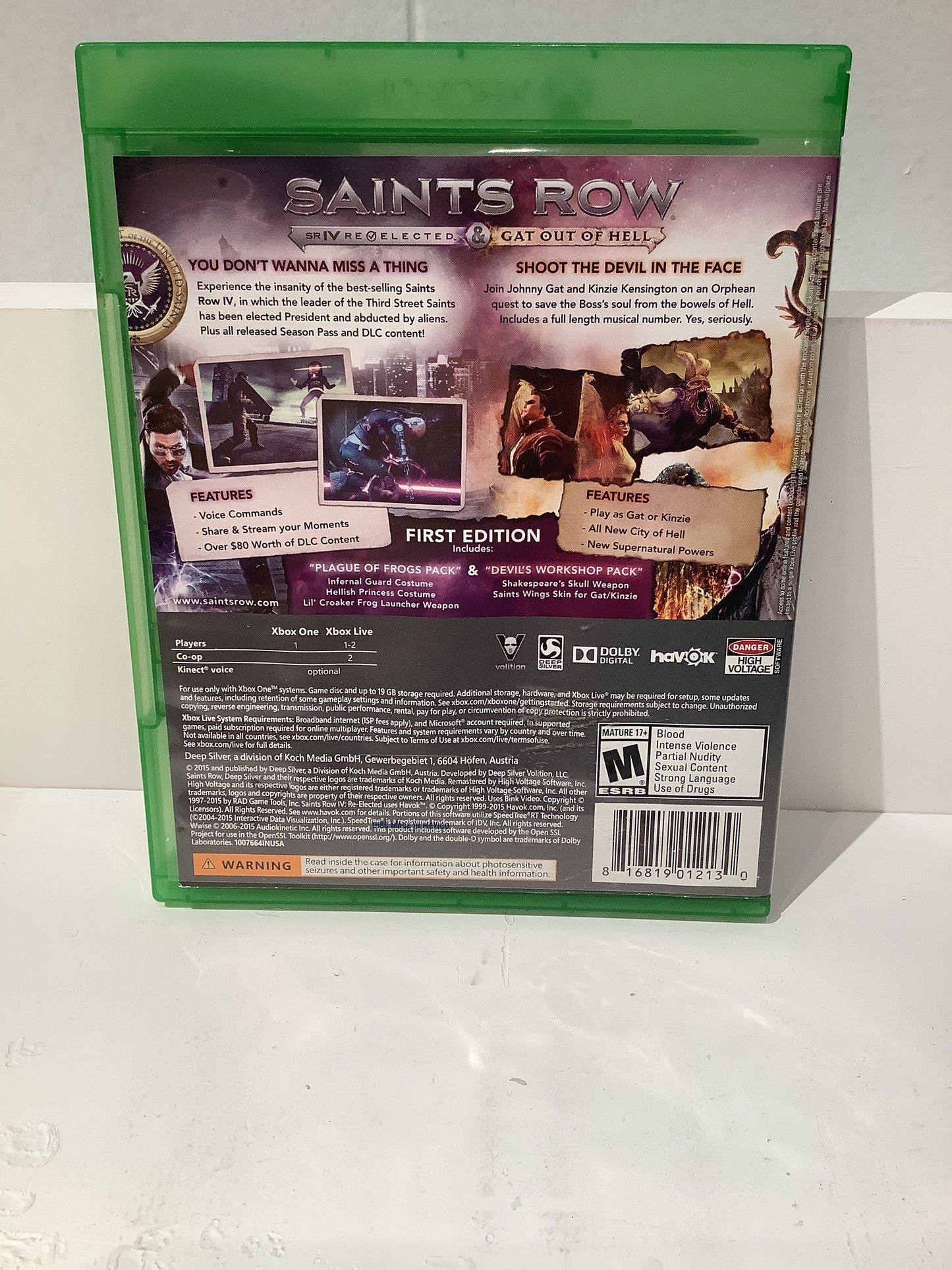 Saints Row IV: Re-Elected & Gat Out of Hell - Xbox One