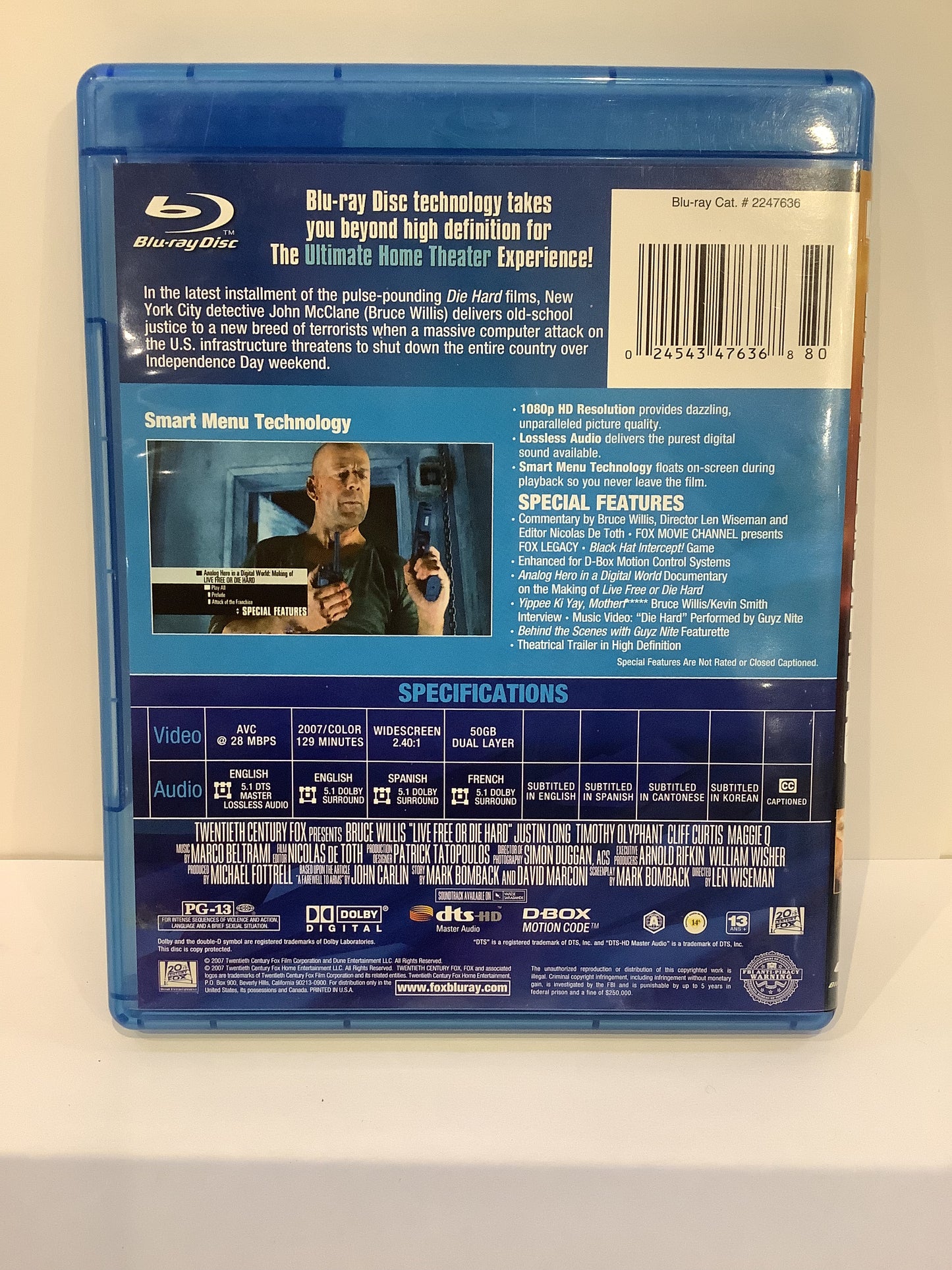 Live Free Or Die Hard - Blu-Ray