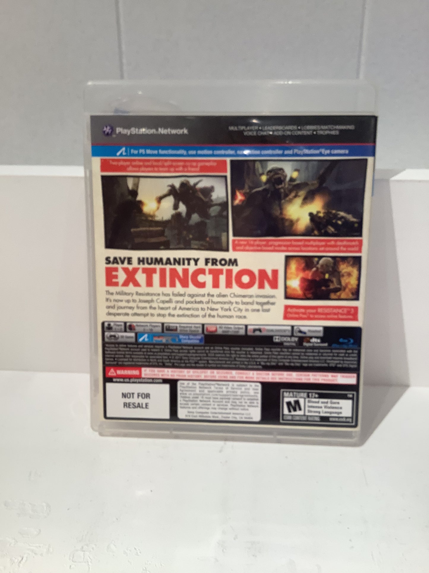 Resistance 3 - Promo Press - Sony PlayStation PS3 - PAL Resistance 3 - Promo Press - Sony PlayStation PS3 - PAL