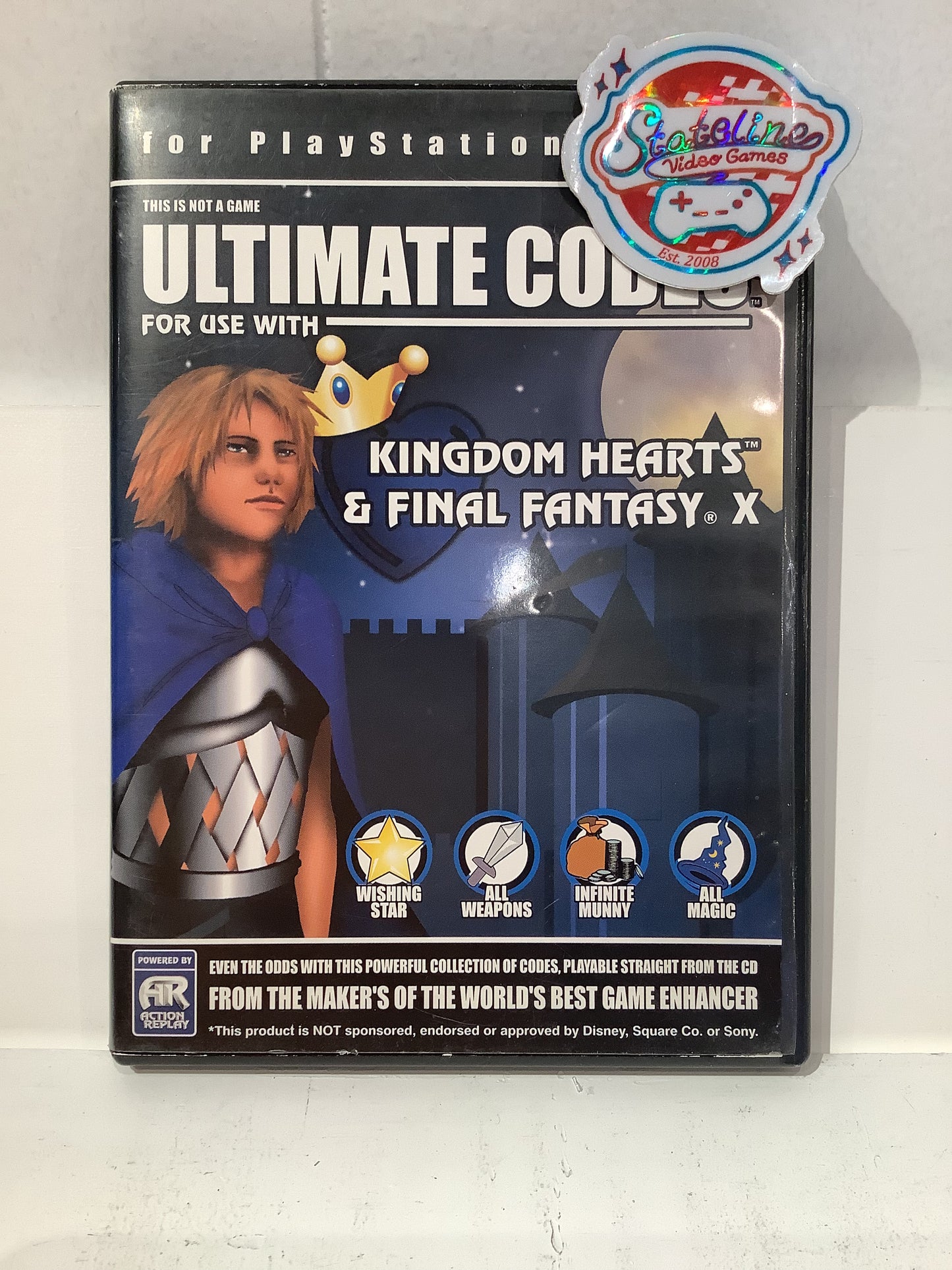 Action Replay Ultimate Codes:  Kingdom Hearts & Final Fantasy X - Playstation 2