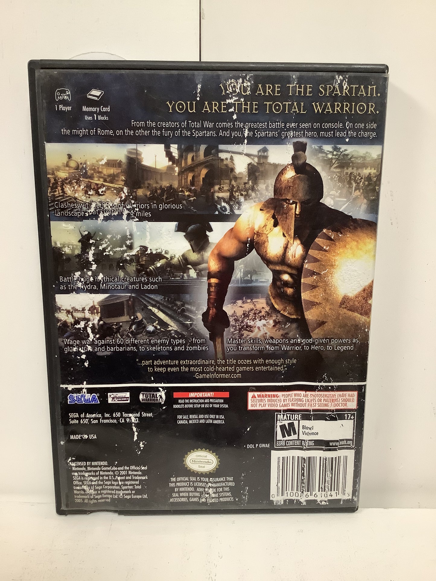 Spartan Total Warrior - Gamecube