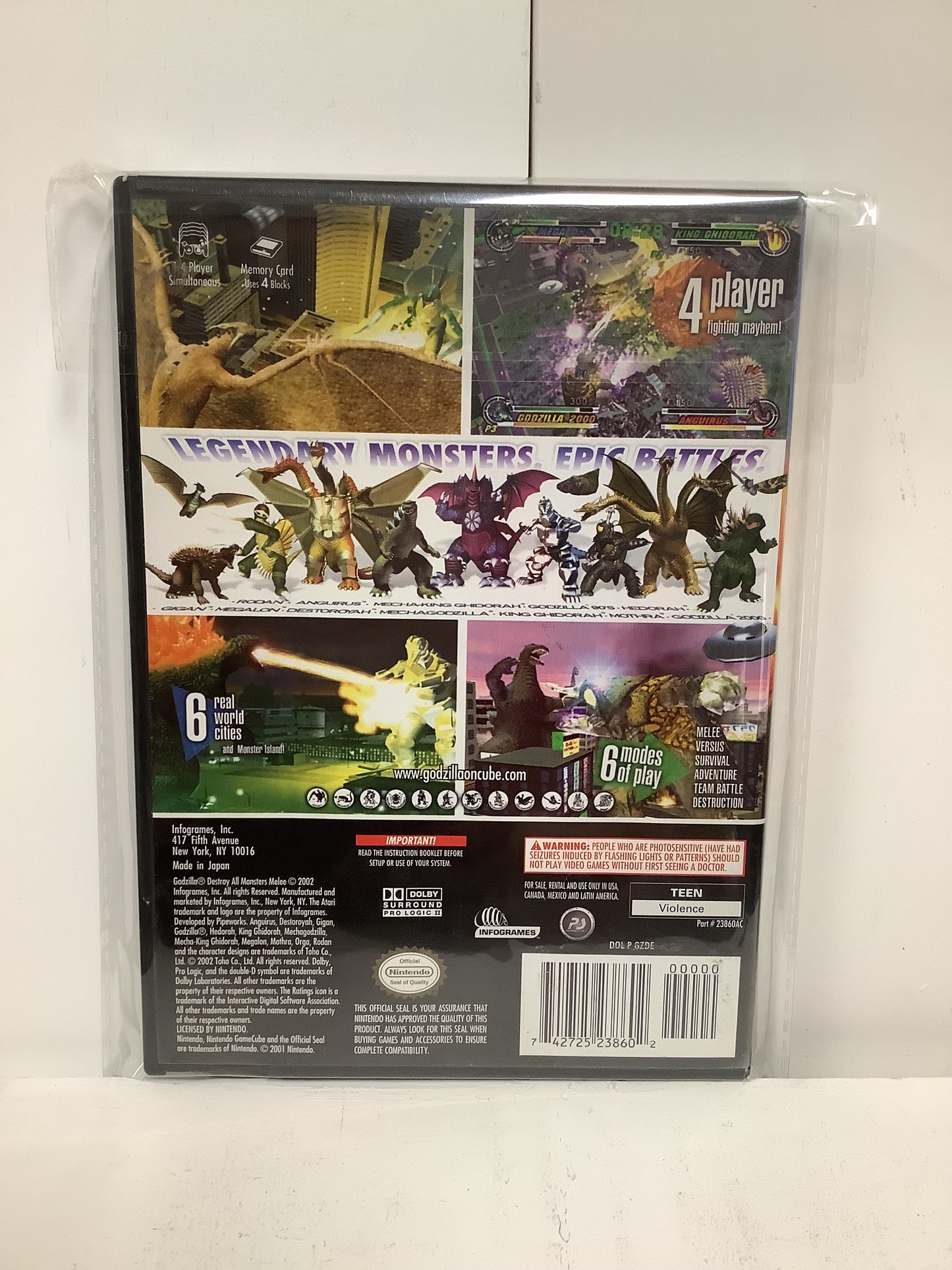 Godzilla Destroy All Monsters Melee - Gamecube