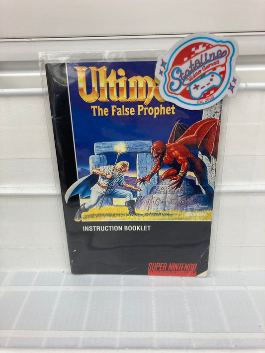 Ultima The False Prophet - Super Nintendo