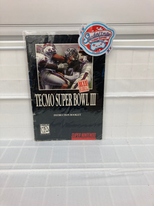 Tecmo Super Bowl III - Super Nintendo