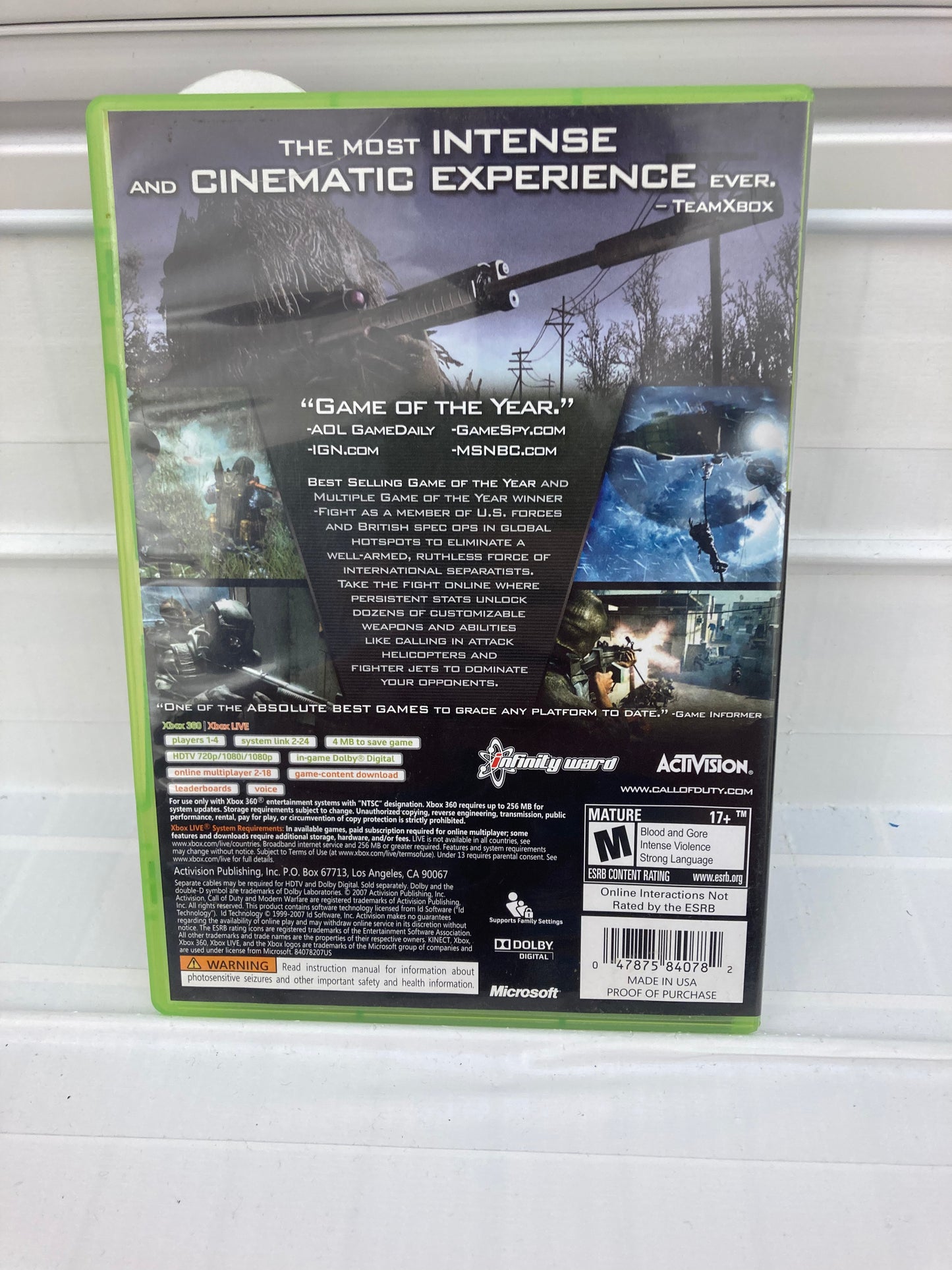 Call of Duty 4 Modern Warfare [Platinum Hits] - Xbox 360