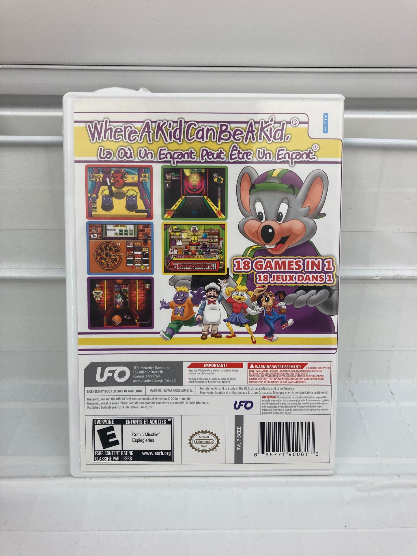 Chuck E Cheese's Party Games - Wii