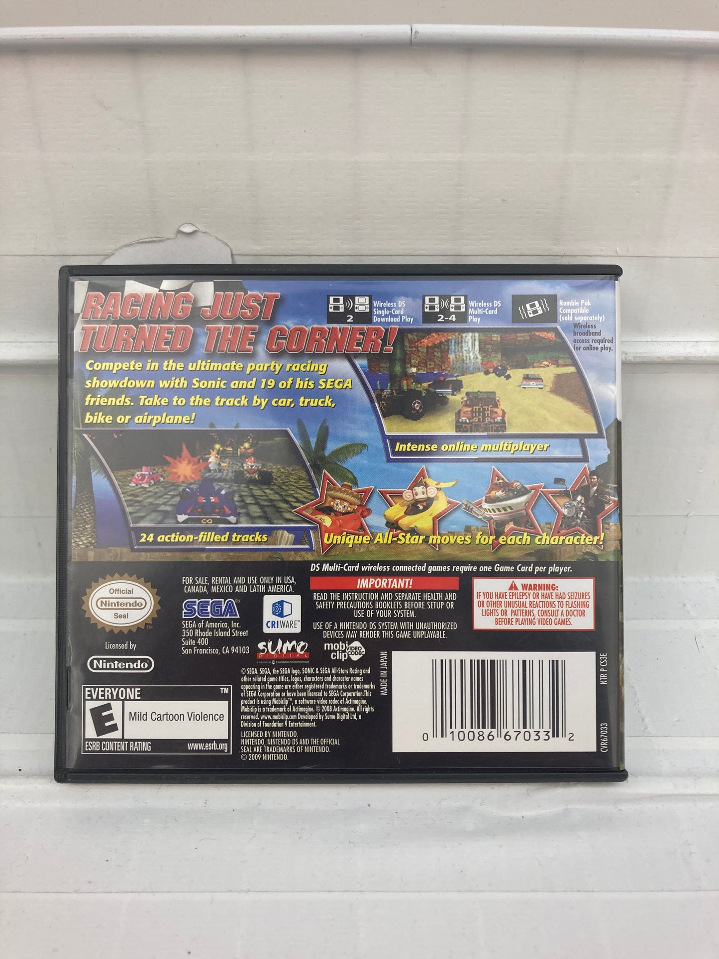 Sonic & SEGA All-Stars Racing - Nintendo DS
