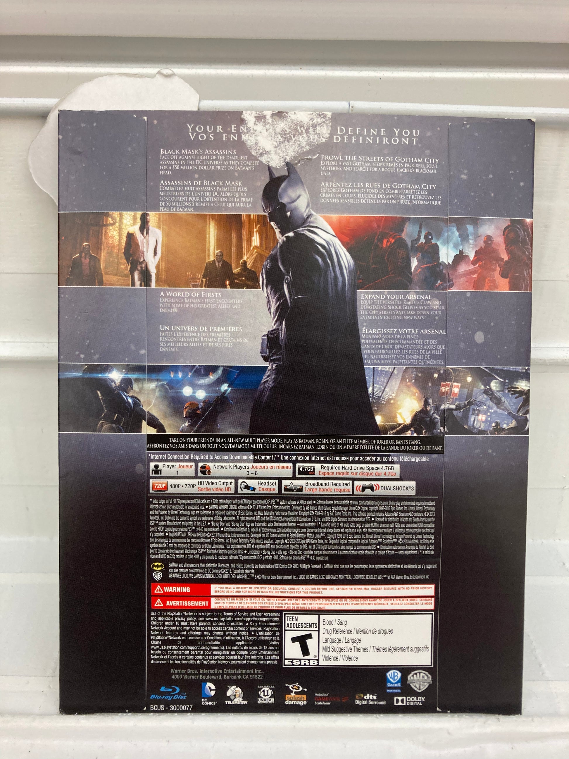 Jeu Batman Arkham Origins sur PS3 neuf sous blister Jeu Batman Arkham Origins sur PS3 neuf sous blister