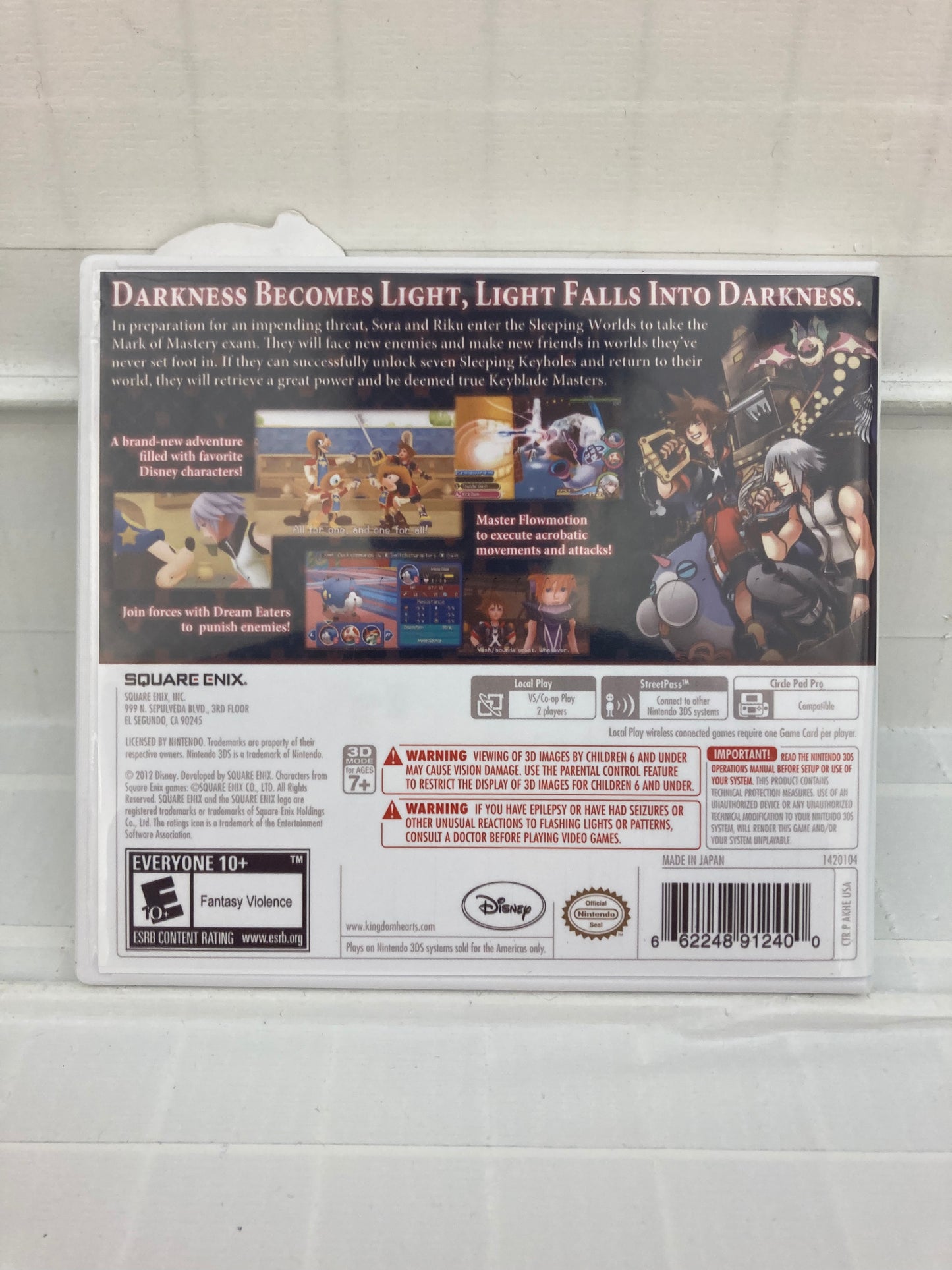 Kingdom Hearts 3D Dream Drop Distance - Nintendo 3DS