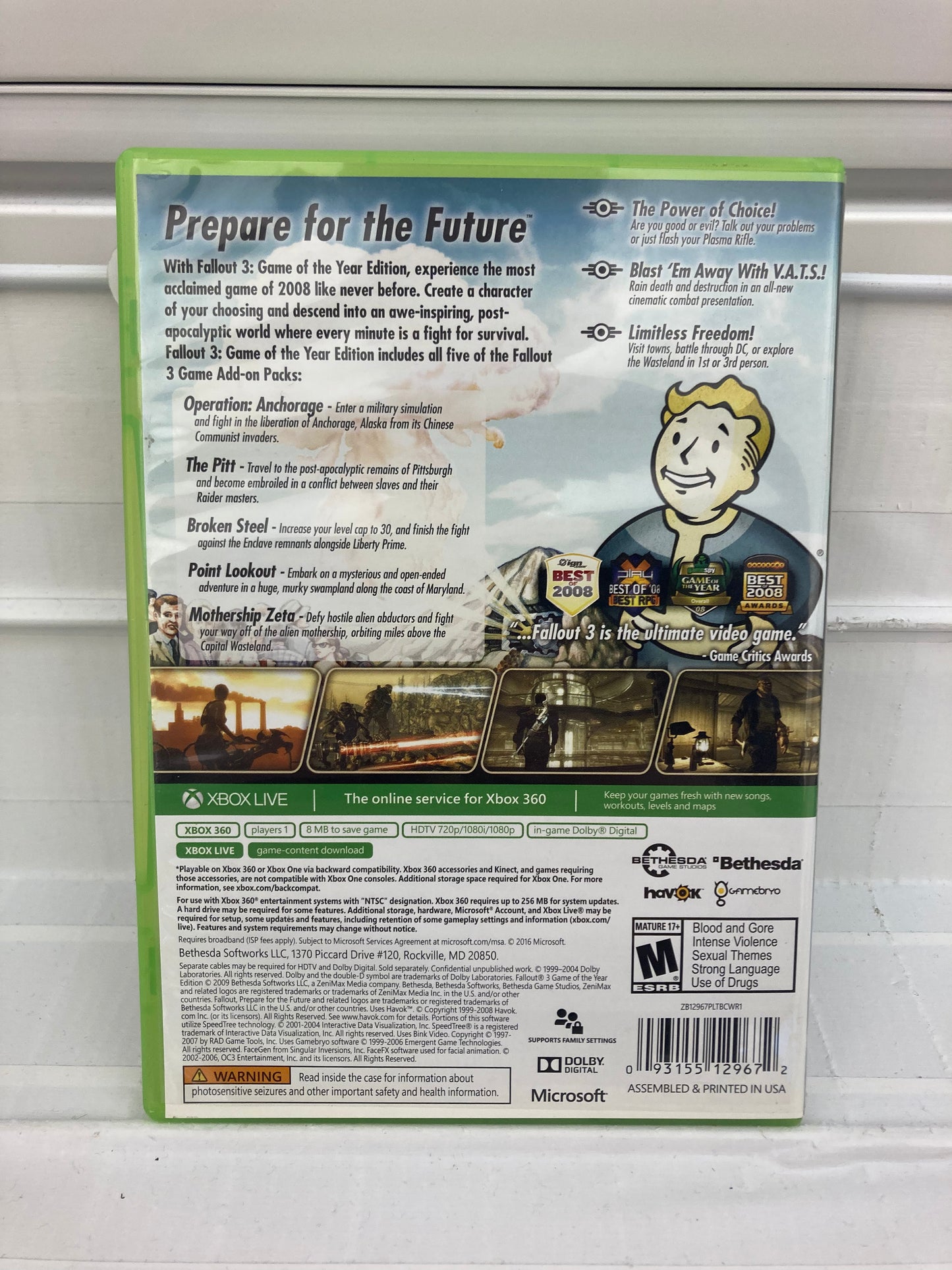 Fallout 3 [Game of the Year Edition] - Xbox One