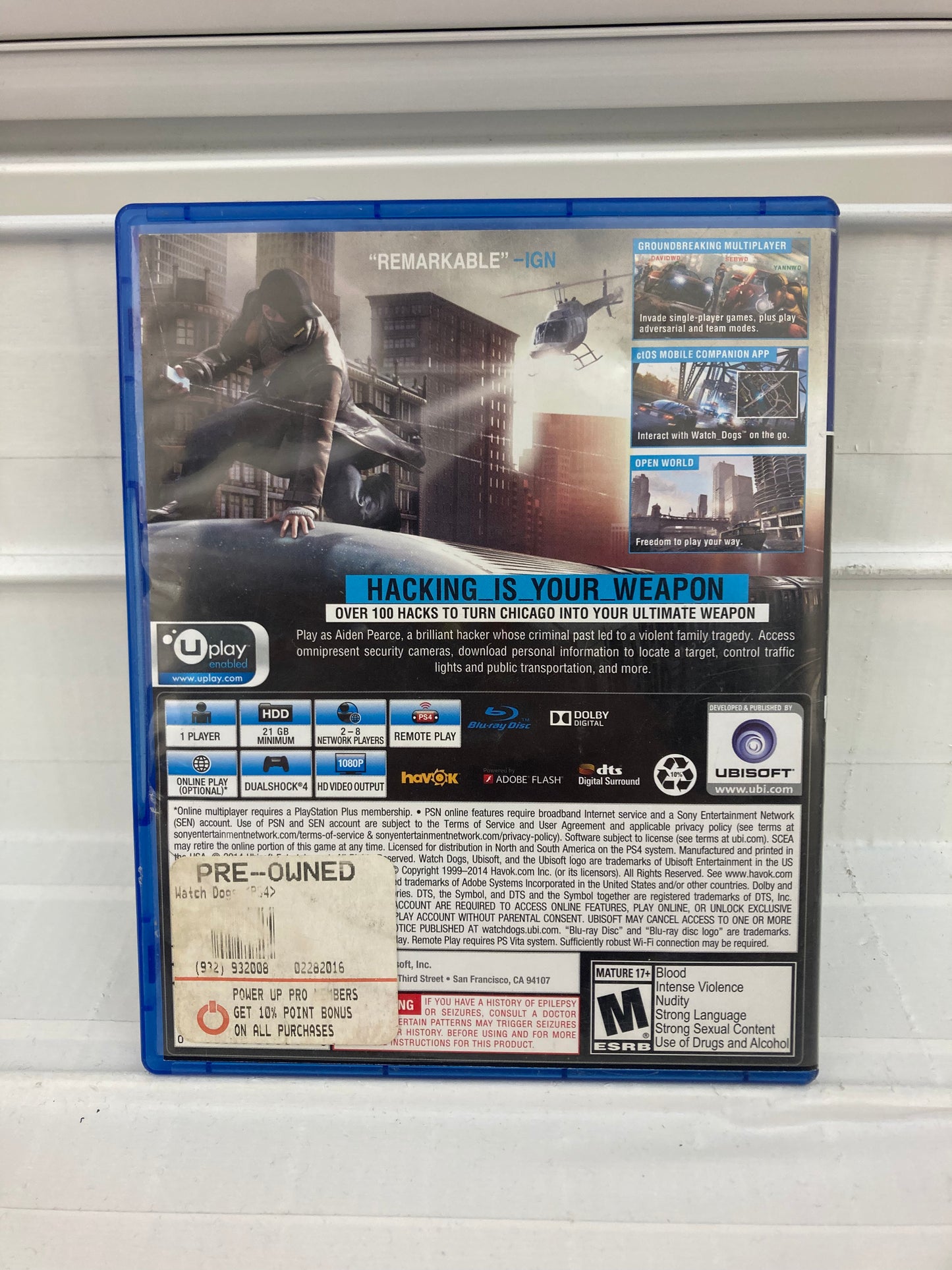 Watch Dogs - Playstation 4