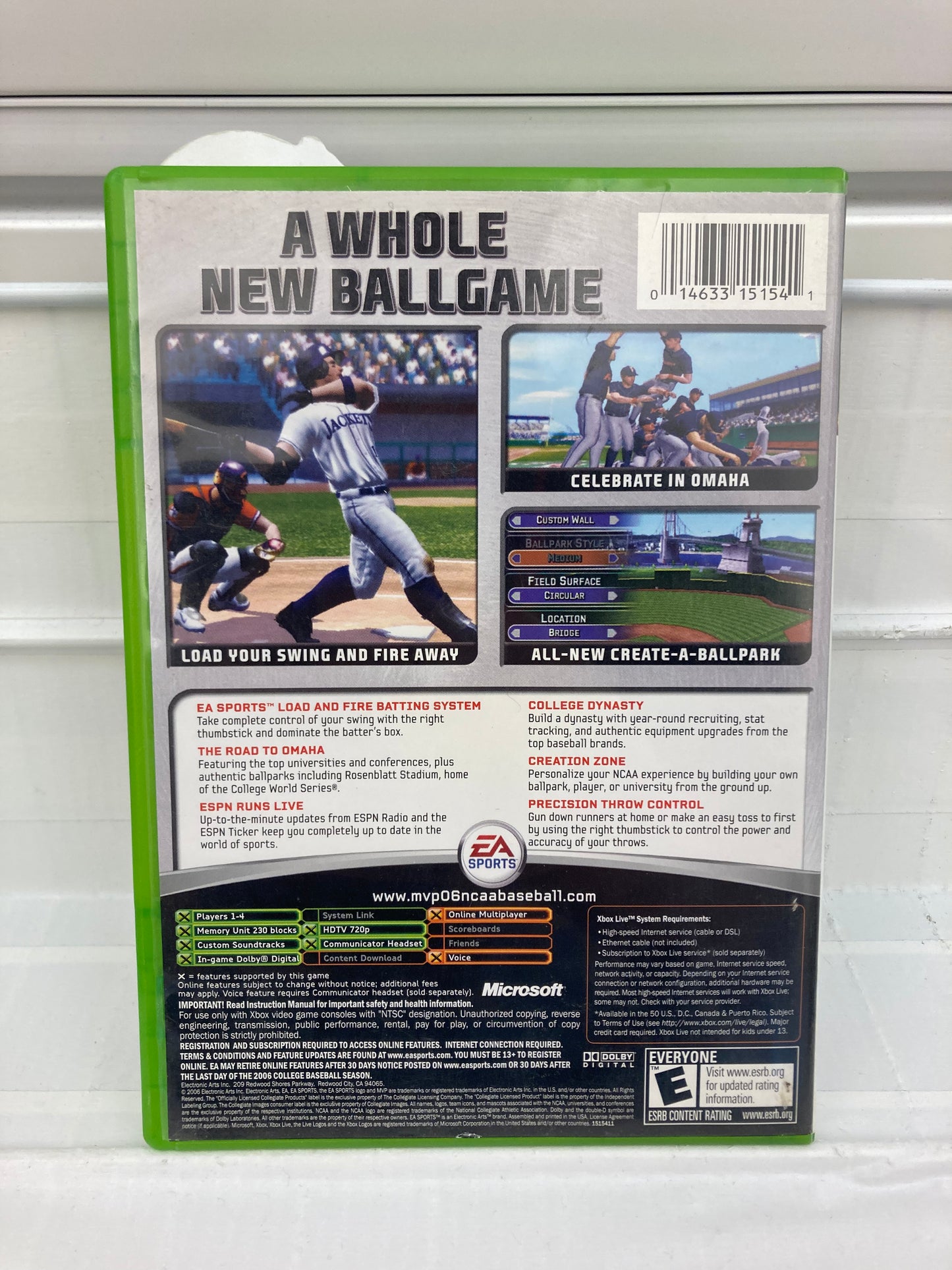 MVP NCAA Baseball 2006 - Xbox