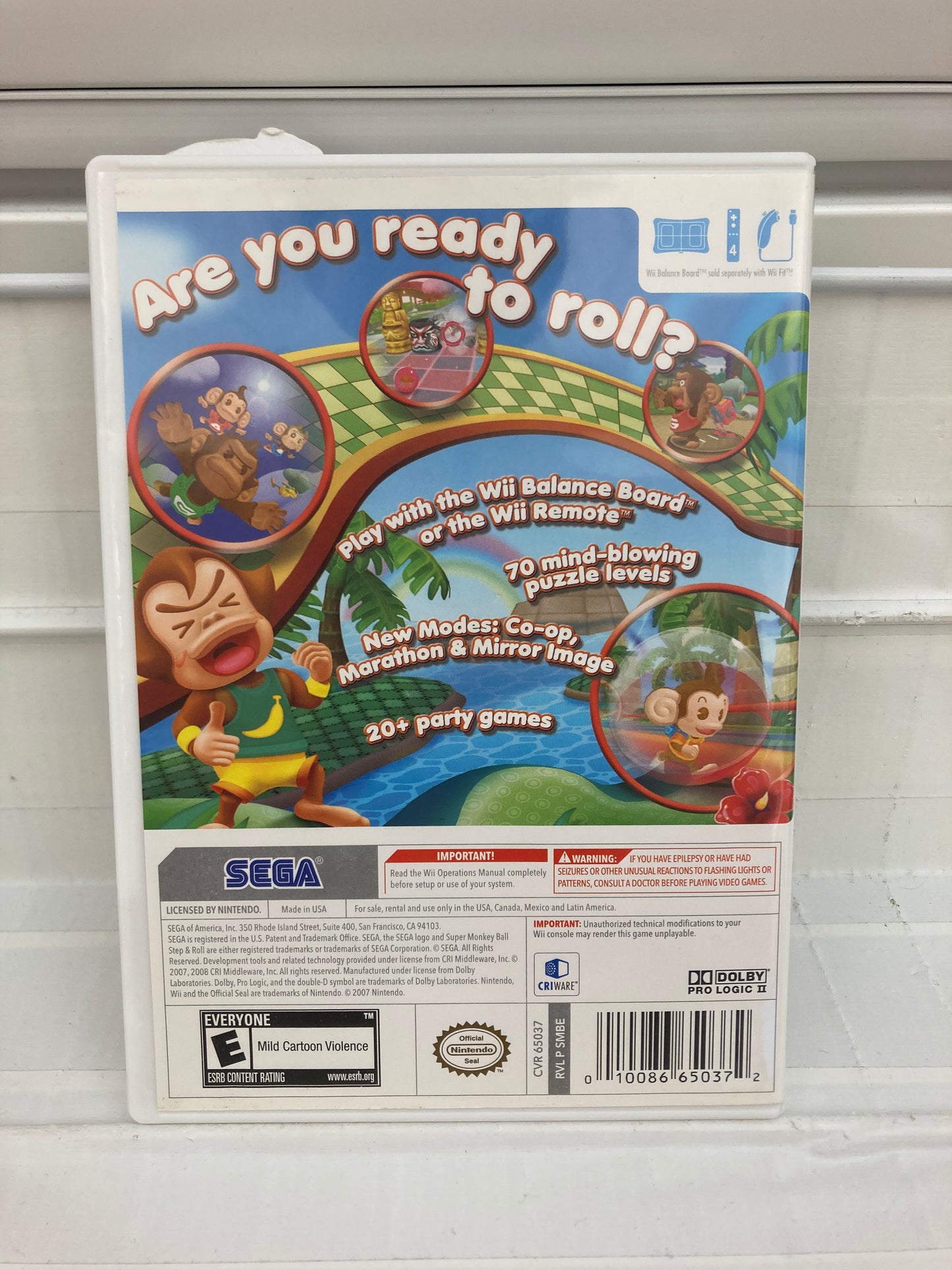 Super Monkey Ball: Step & Roll - Wii