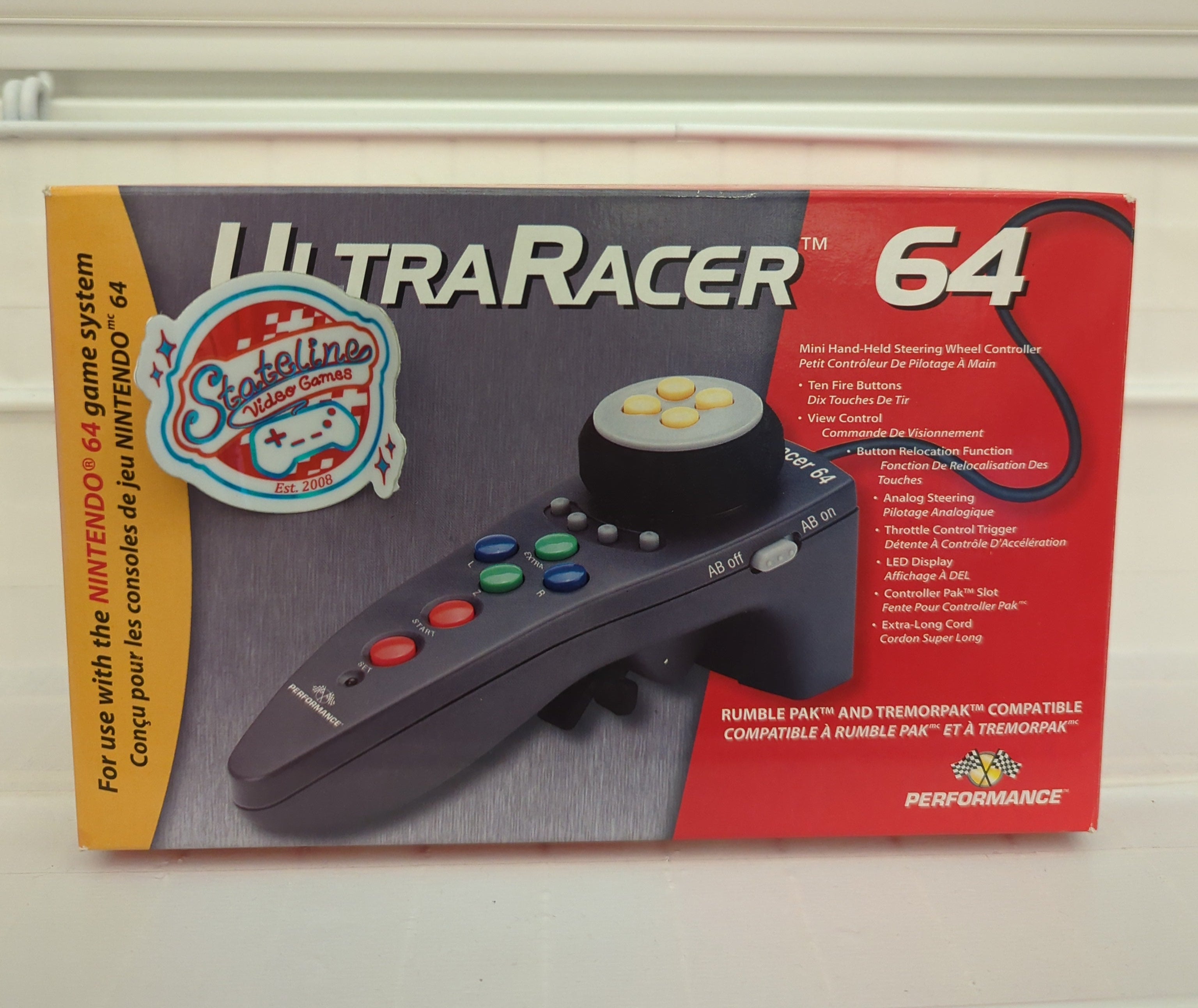 Rad Racer Controller Ultra Racer 64 Controller - Nintendo 64 – Stateline Video Games Inc.