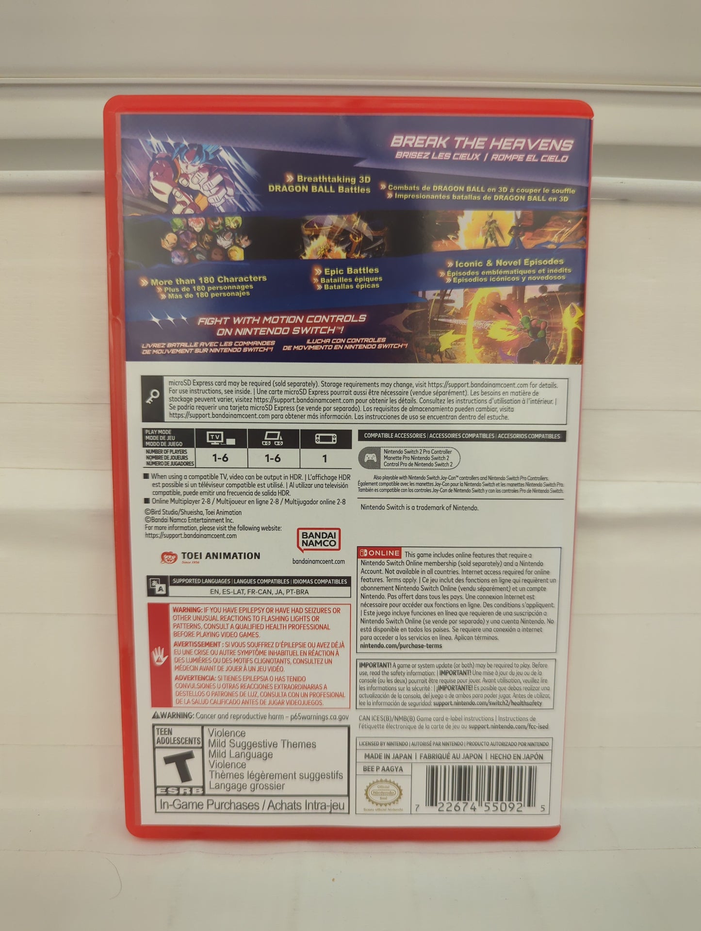 Dragon Ball: Sparking! Zero - Nintendo Switch 2