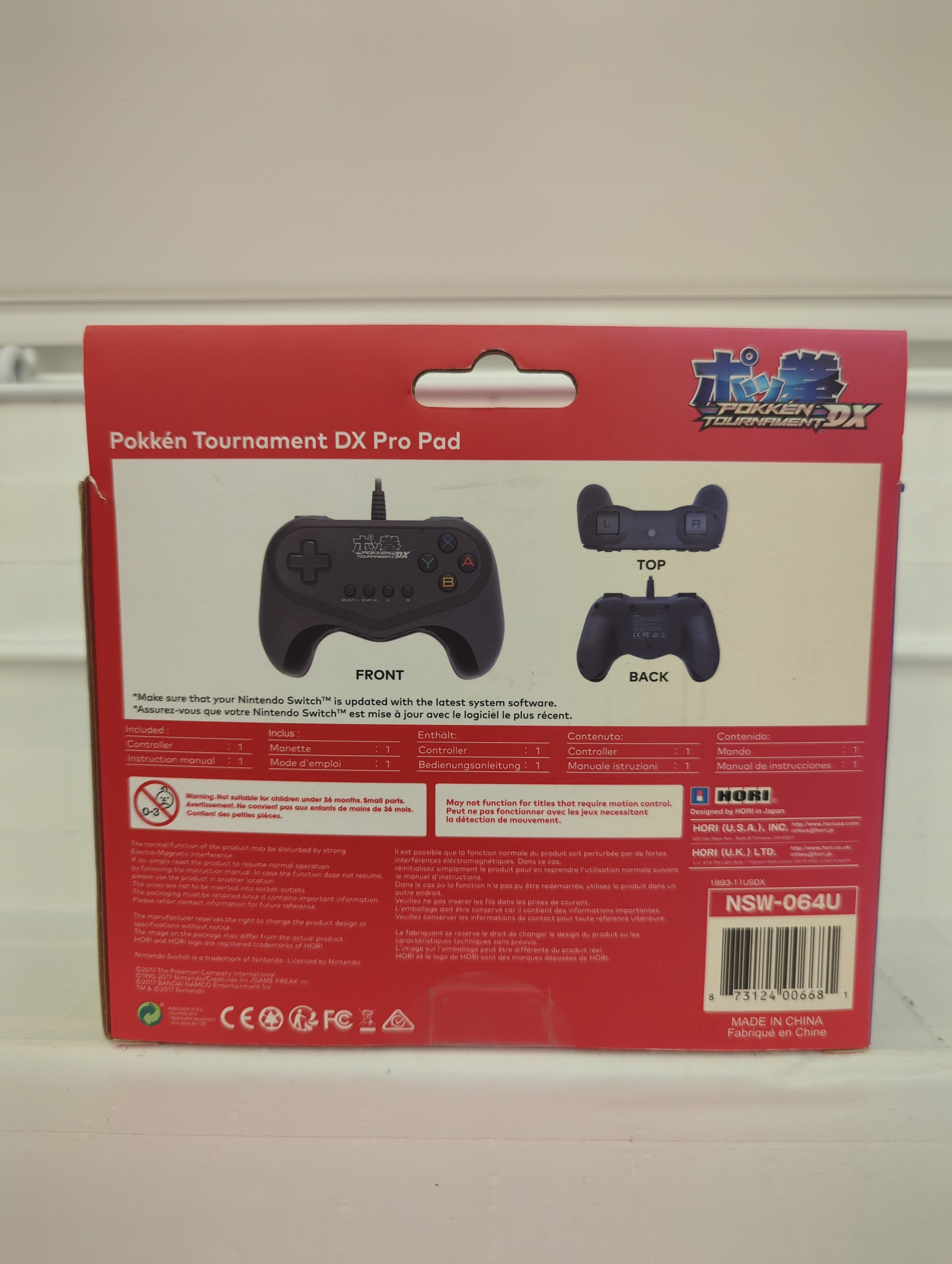 HORI Pokken Tournament DX Pro Pad Wired Controller - Nintendo