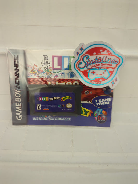 Life/Yahtzee/Payday - GameBoy Advance